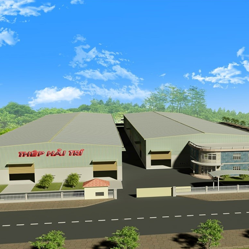 Công trình: Nhà máy sản xuất tôn mạ màu- Hải Trí